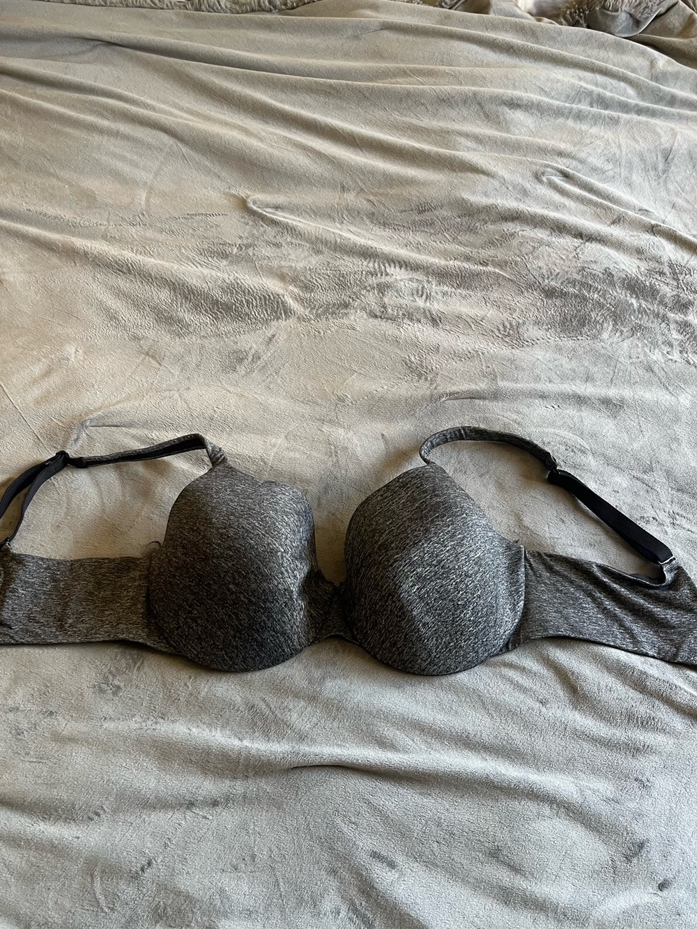 Cacique Gray Seamless T-Shirt Bra